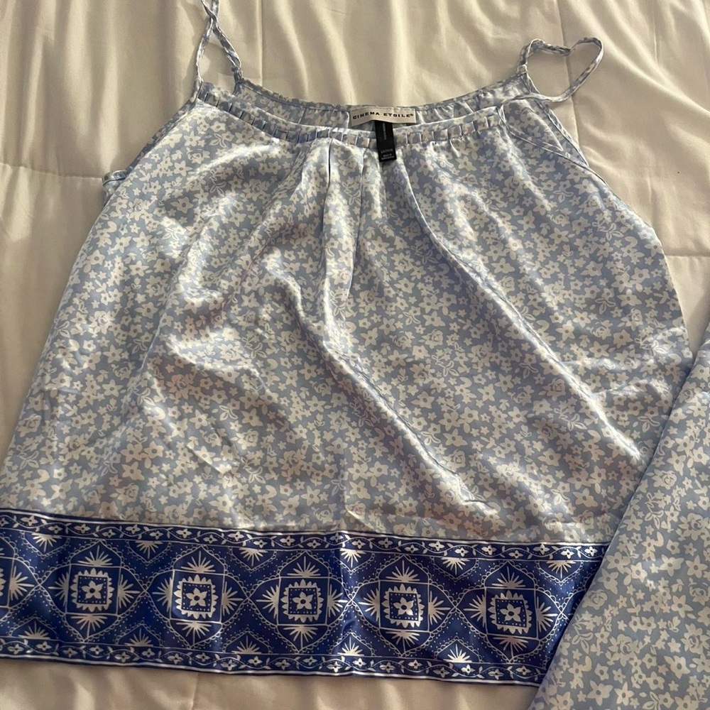 Floral Satin Pajama Set - Picture 3 of 5